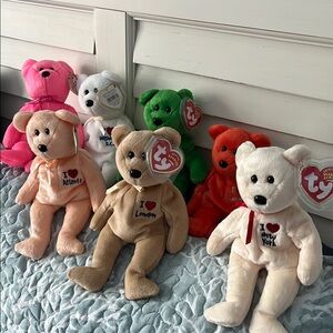 Ty Beanie Babies Plush Toy Set - Multicolor